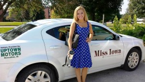 Miss Iowa Taylor Wiebers at KROS